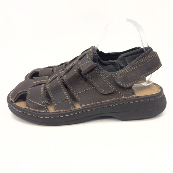 Vintage Faded Glory Y2K Chunky Fisherman Sandals Mens 9.5 Wide 90s Preppy